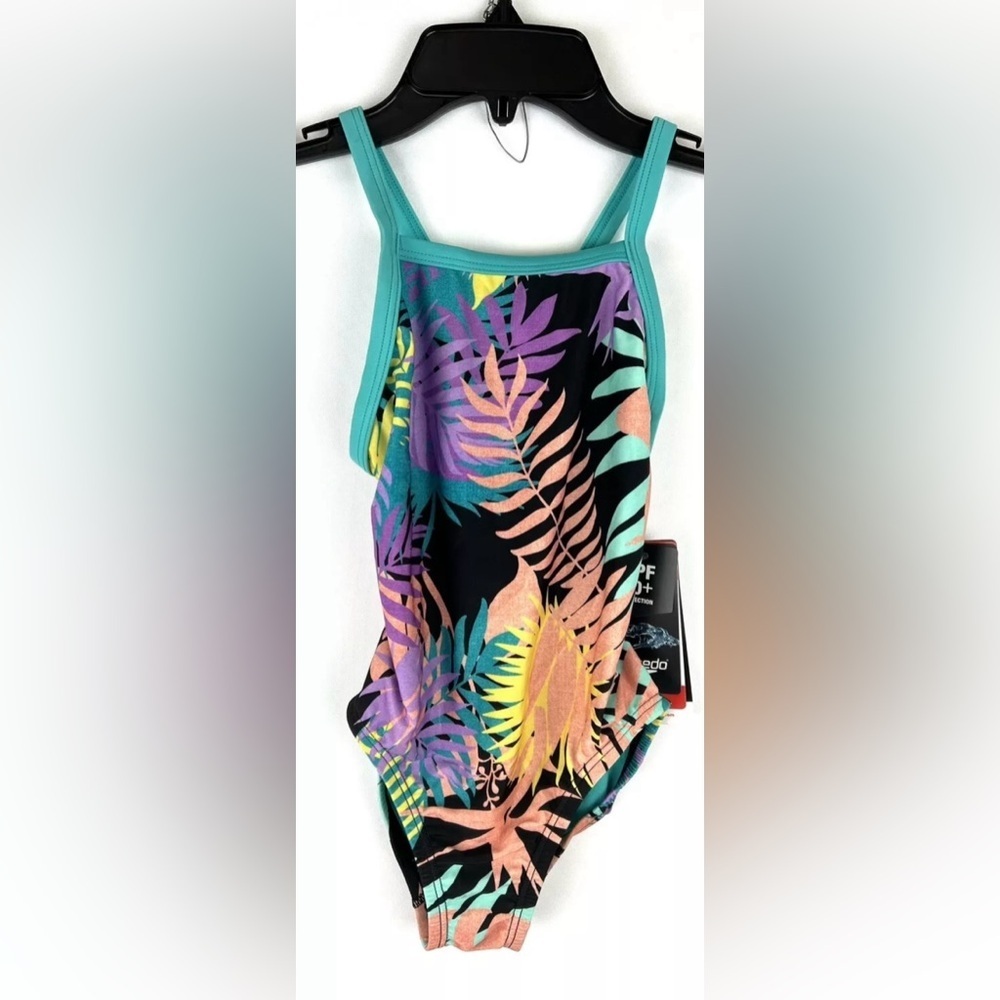 Speedo Girl’s Multicolor One Piece Swimsuit Size 7